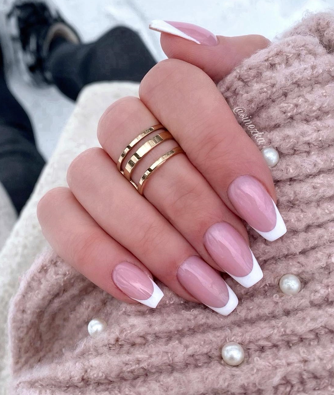 Classy French Manicure