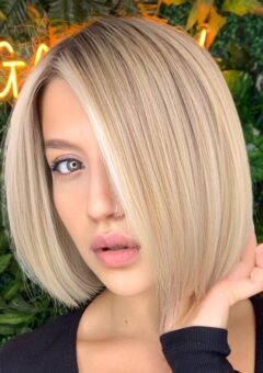 Sandy Blonde on Bob Haircut